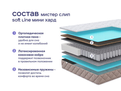 Кровать Димакс Джеффер с п/м + матрас Мистер Слип Soft Line мини хард 1472