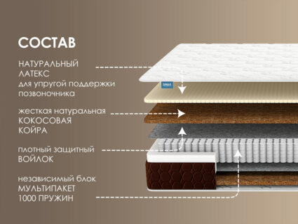 Матрас Димакс Мега Хард Лайт плюс 49