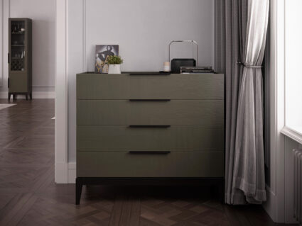 Комод Rivi Goodman (широкий) Серый графит/венге 1558