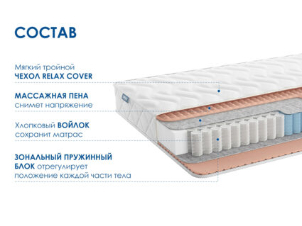 Матрас Димакс Relmas Light 3Zone 34