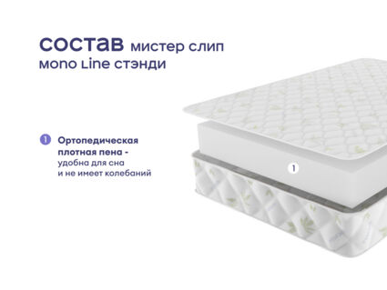 Кровать Димакс Амадора с п/м + матрас Мистер Слип Mono Line Стэнди 1472