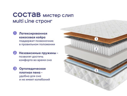 Кровать Димакс Джеффер + матрас Мистер Слип Multi Line Стронг 1472