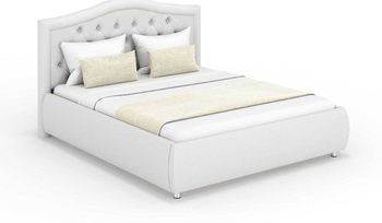 Кровать из Экокожи Димакс Эридан Nitro White с подъемным механизмом